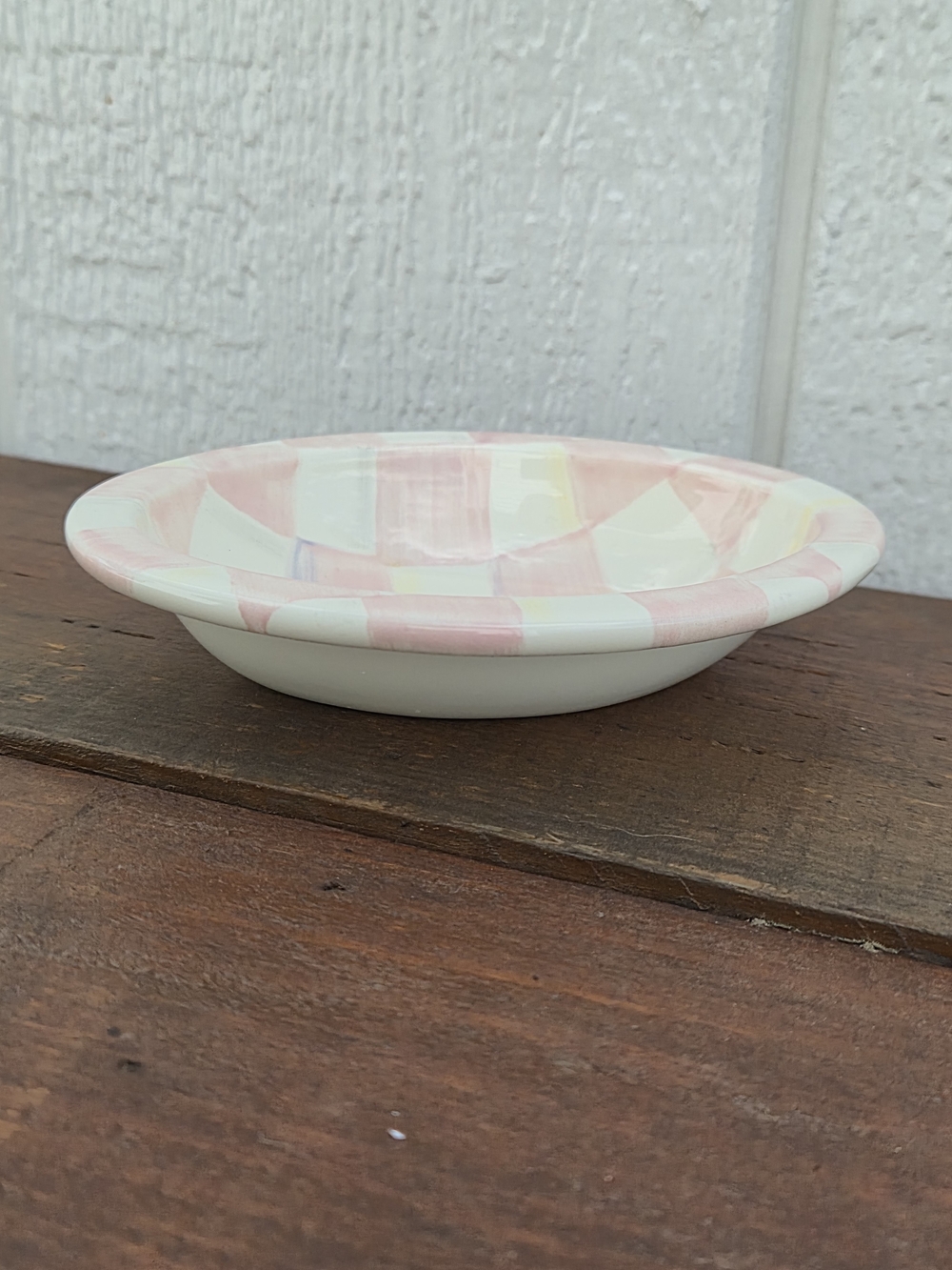 MacKenzie-Childs Rosy Check Soap Dish - Picture 10 of 10